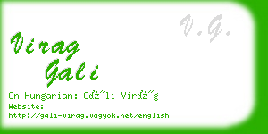 virag gali business card